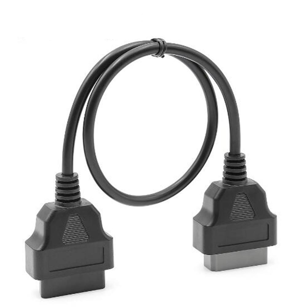 14-контактный OBD-кабель, подходящий для Nissan, 14-контактный на 16-контактный OBD2 Удлинительный адаптер-кабель, работает на 14-контактном для старых автомобилей Nissan чёрный