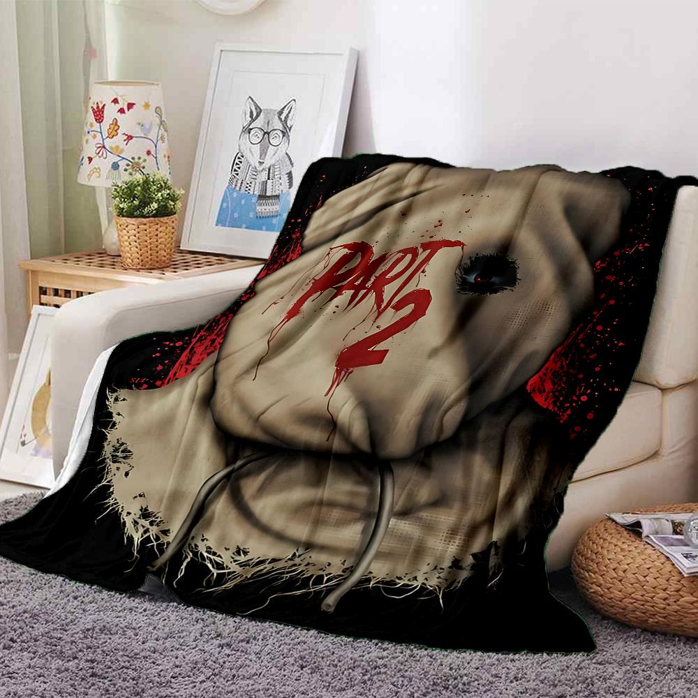 1Pc Horror Puppet Scene Blanket For Couch Bed Plush Cozy Fuzzy Blanket Super Soft Warm Blankets For Fall And Winter 0918141