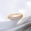 Kinel Natural Zircon Full Paved Rings For Women Luxury Rose Gold Color Fine Jewelry