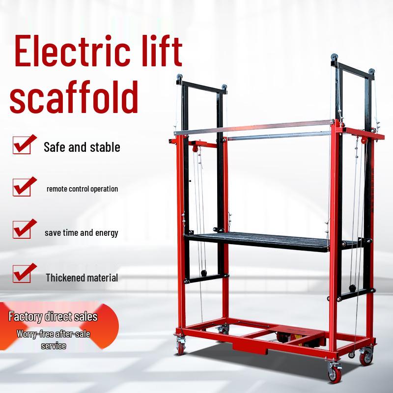 Portable Electric Scaffolding Lift: Foldable, Remote-Controlled Platform for Home Decoration