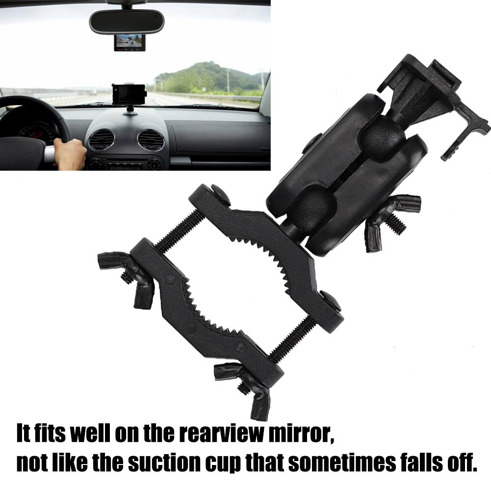 Car Rearview Mirror Camera Holder Driving Recorder Bracket 360 Degree Rotating Bracket