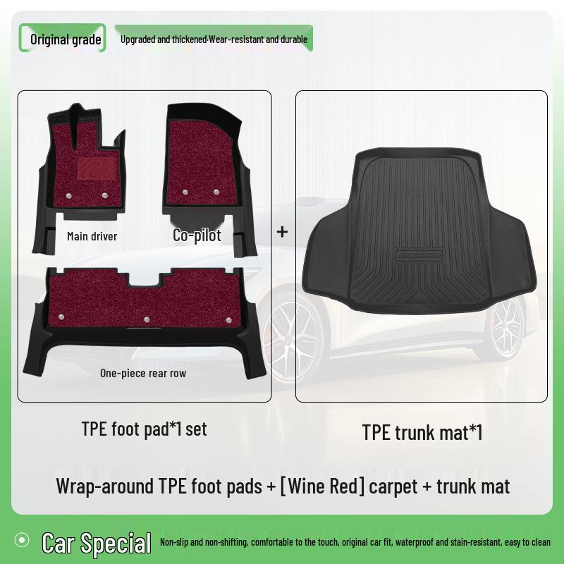 2025 BYD Han L EV/DMP TPE Floor Mats Full Coverage Interior Modification