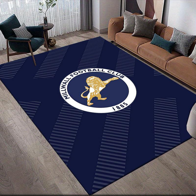Millwall Flannel Printed Carpet, Home Sofa Decoration for Living Room & Bedroom, Non‑Slip Play Flannel Floor Mat for Game Room