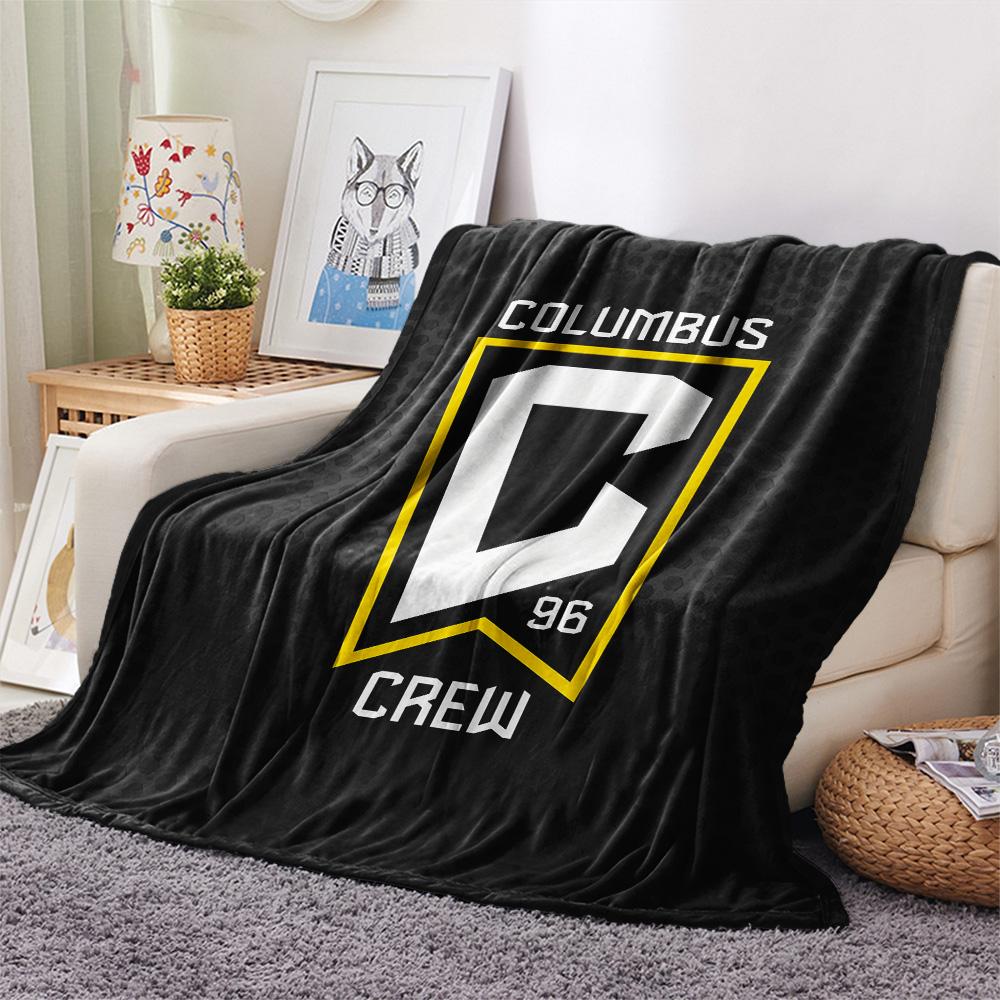 Columbus Crew Print Flanelldecke, Hohe Qualität, Bequem für alle Jahreszeiten, Heimdekoration, Wärme und Komfort