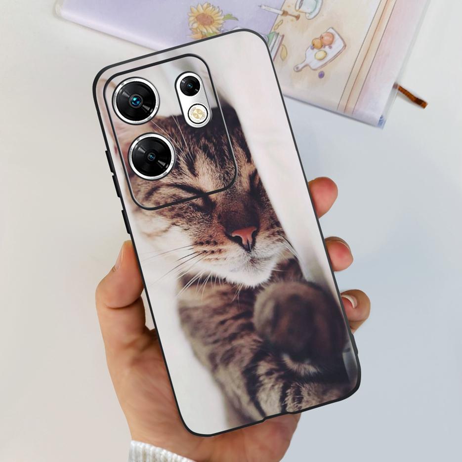 For Infinix Zero 30 4G Case X6731B Cute Cat Butterfly Cover Soft Silicone TPU Phone Case For Infinix Zero 30 5G Zero30 4G Fundas