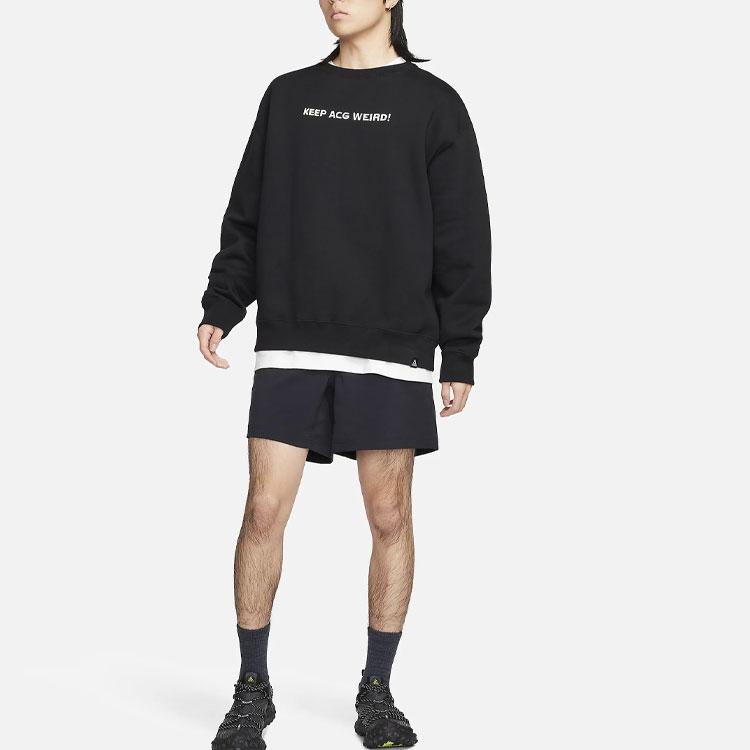 Nike ACG Logo Embroidered Comfortable Casual Shorts Men Bottoms Black FN2431-010