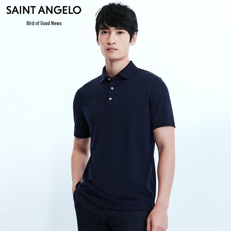 Baoxiniao Men s Short-Sleeve Wool Blend Polo Shirt L