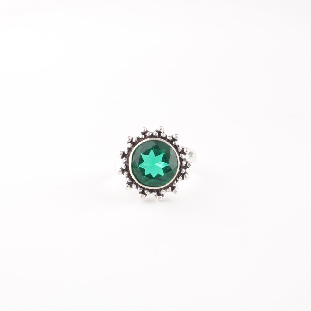 Chrome Diopside Gemstone 925 Sterling Silver Jewelry Handmade Engagement Ring RR-7-1