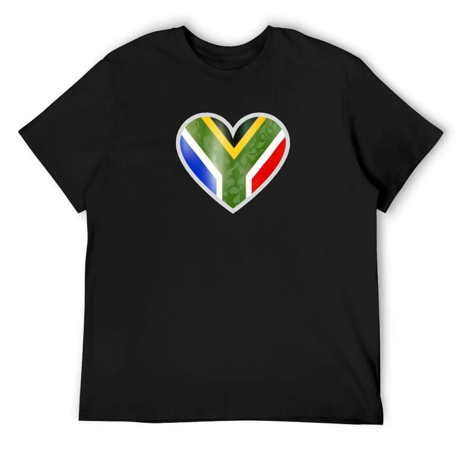 Heart for South Africa T-Shirt valentines clothes anime figures quick-drying t shirts men S