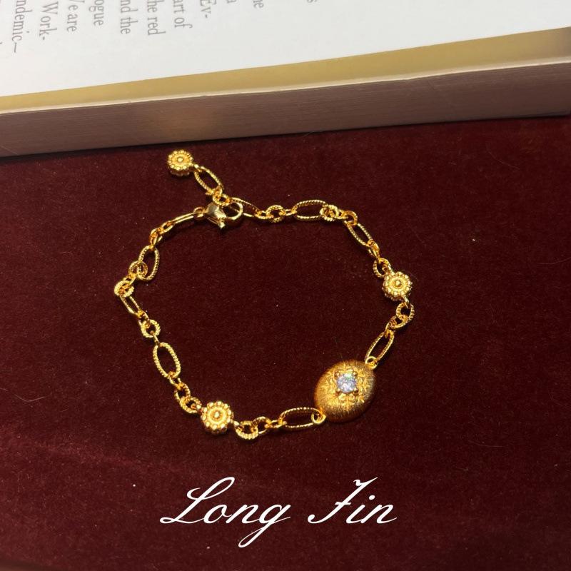 Handmade Brushed Egg Surface Snowflake Bracelet Women S Design Sense Light Luxury Bracelet Jewelry One Piece Hair