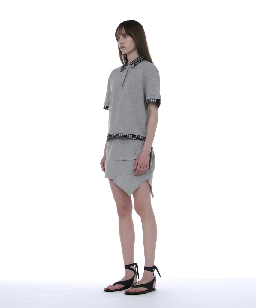 Partimento Woman Reworked Polo Mini Skirt_Melange