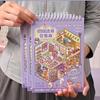 20 Sheets Scene Miniature Scene Stickers Cartoon Town Sticker Book  Creative Play