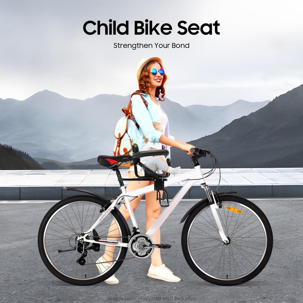 Bike Kids Seat Front Mount Child Bicycle Seat Adjustable Toddler Carrier for Mountain Bike Road Bike Cycling Safety