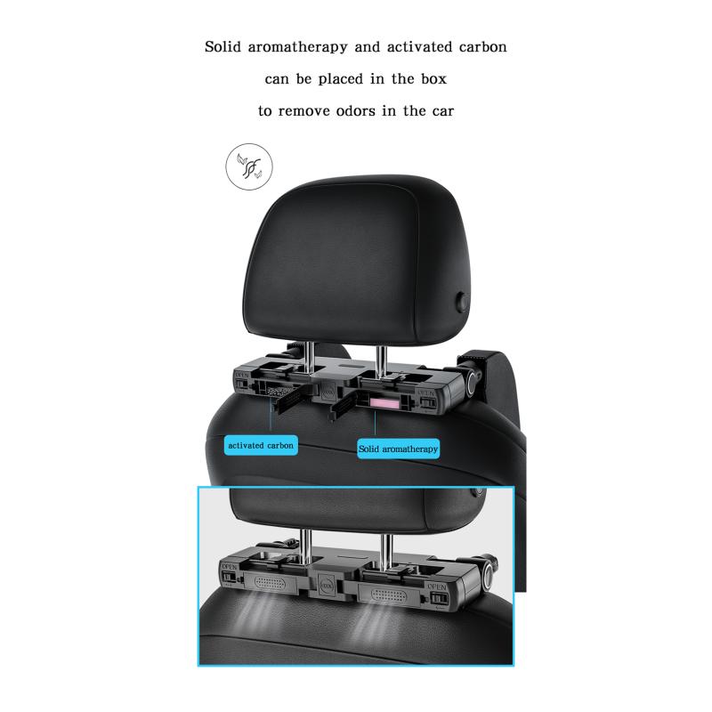 Multifunctional Car Travel Side Pillow With Built-in Invisible Storage Hook And Aromatherapy Box