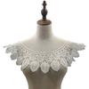Water-Soluble Lace Chest Collar, Three-Dimensional Hollow Embroidered Corsage Diy Lace Accessories, Curved Semi-Circular Embroidered Fake Collar