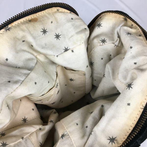 polder Shoulder Tote Bag Black with Lame Effect(USED)