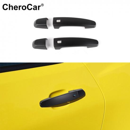 Matte Black smart Door Handle Cover Trim Accessories For 2016+ Chevrolet Camaro