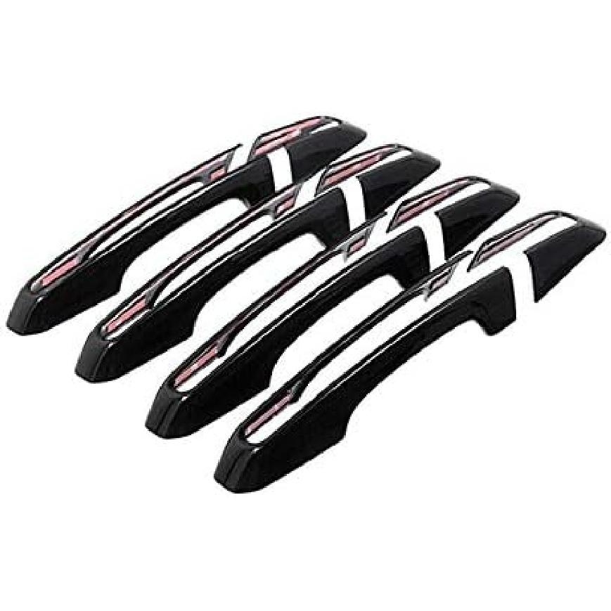 Black Exterior Car Door Handle Cover Trim 8pcs for Land Rover Range Rover Evoque 2012-2018