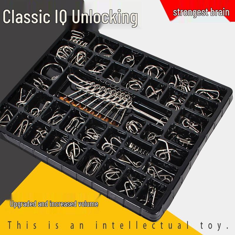 Kinder Luban Schloss Puzzle Set - Neun ineinandergreifende Ringe für Jungen & Mädchen