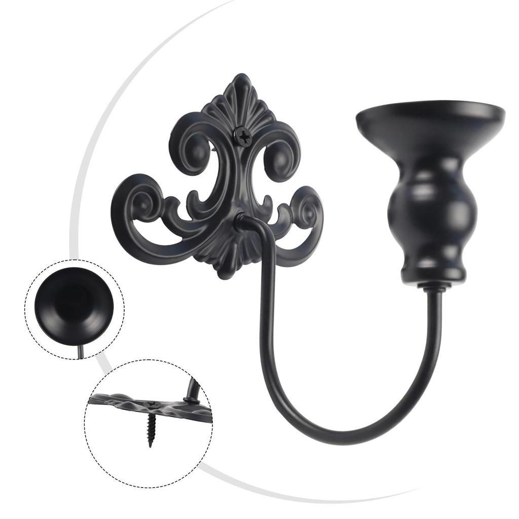 Decorative Wall Art Vintage Iron Candle Holder Functional Vintage Style