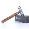 Yousheng Beard Razor Manual Ergonomics Handle Lightweight Reusable Bamboo Handle Eco-Friendly Double Edge Razor for Home Use