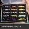 1/64 Auto-Modell Vitrine mit Schutz-Baumwollplatte, 15 Fächer Aufbewahrungsbox für Hot Wheels, Transportschutzbox