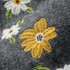 Chuyu Women's Floral Embroidered Knit Cardigan