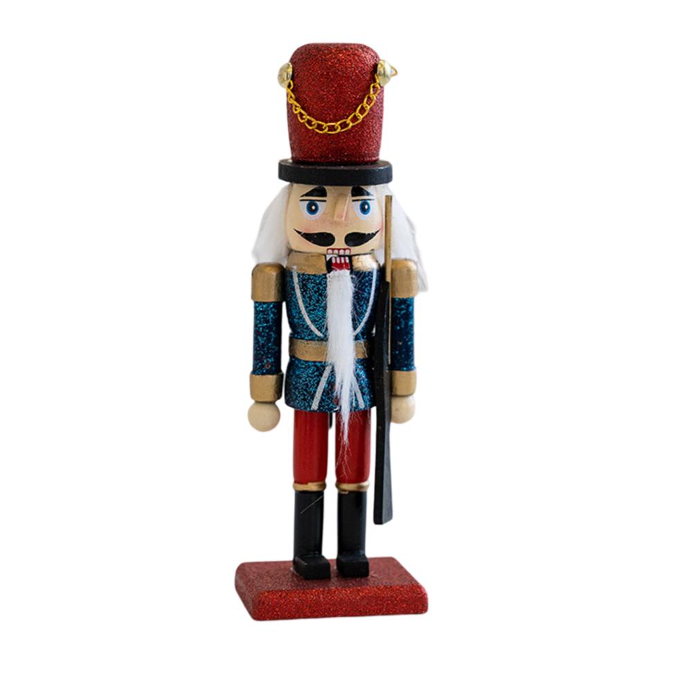 Classic Nutcracker Ornament 16x5cm Christmas Nutcracker Decorations Stable Base Charming Appearance Colorful Decoration