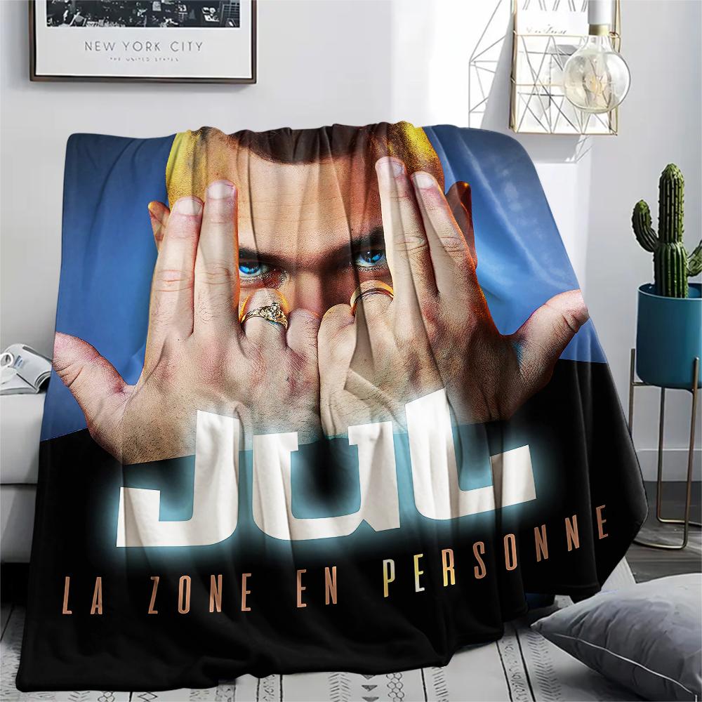 1PC JuL C'est Pas Des Lol Print Flannel Blanket, High Quality All Seasons, Home Decor, Warmth and Comfort, Perfect for Christmas Gifts
