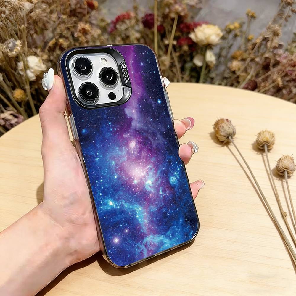 

Starry sky Phone Case For iPhone 17,16,15,14,13,12,11 Plus,Pro Max,XS,Colorful Silver Black Cover iPhone12ProMax