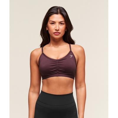 Ruched Sports Bra Cherry Purple B2a7a Pcds