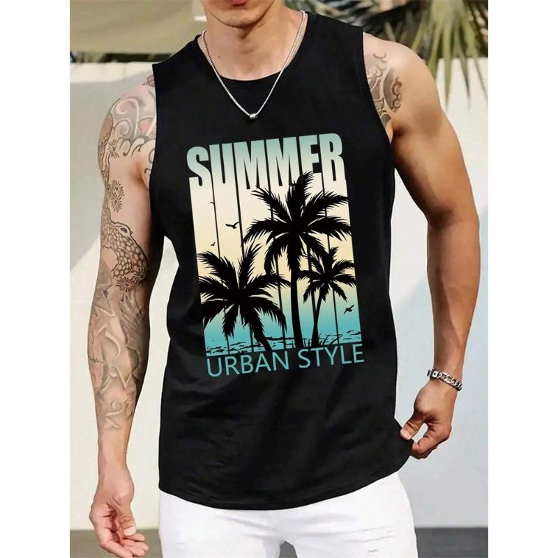 2026 New Tiger Lion Graphic Tank Tops Men Casual Hip Hop Streetwear Oversized Fitness Gym Vest Harajuku Sleeveless Top Sportwear