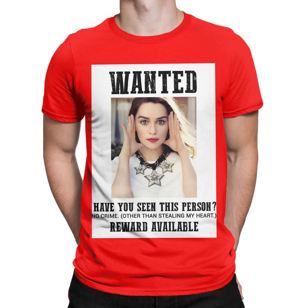 Wanted Emilia Clarke Funny 100 Cotton TShirt Emilia Clarke Tees Tops For Unisex
