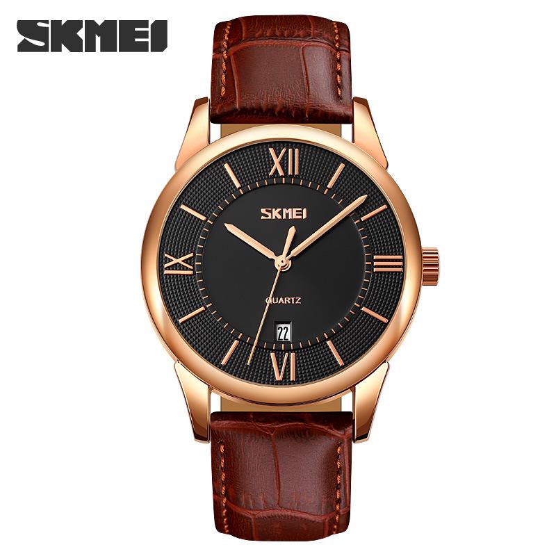 Men's Watch Fashion Simple Waterproof Men's Watch Men's Leather Quartz Watch