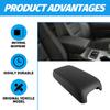 Car Center Armrest Box Cover Pad Microfiber Leather Waterproof Protection Black For Jeep Grand Cherokee Dodge Durango 2011-2020