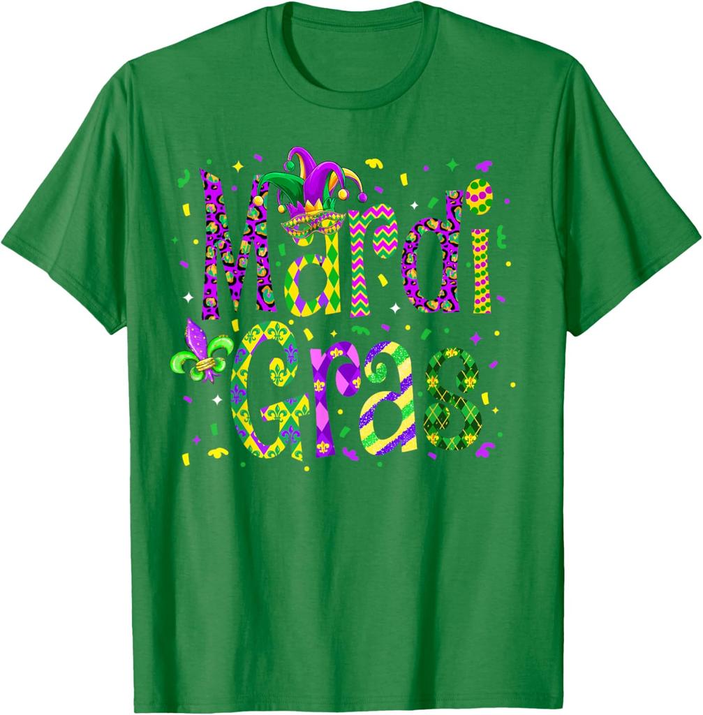 Funny Mardi Gras Parade Outfit Jester Hat Men Women Kids TShirt Unisex Fashion SpringSummer 2026 New Arrival