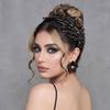 Sparkly Design Crystal Bridal Headband Double Layer Handmade Headpiece  For Bridesmaids
