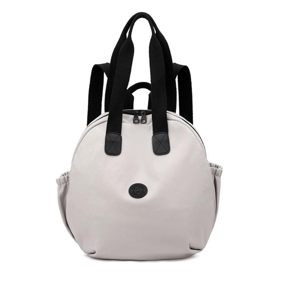 

Solid Color Round Shape Shoulder Bag Large Capacity Fitness Bag Swimming Nylon Backpack Travel S серый