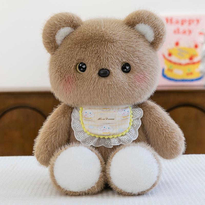 Energetic Running Bear Plush Doll - Children's Cloth Toy for Girls, Perfect Birthday Gift