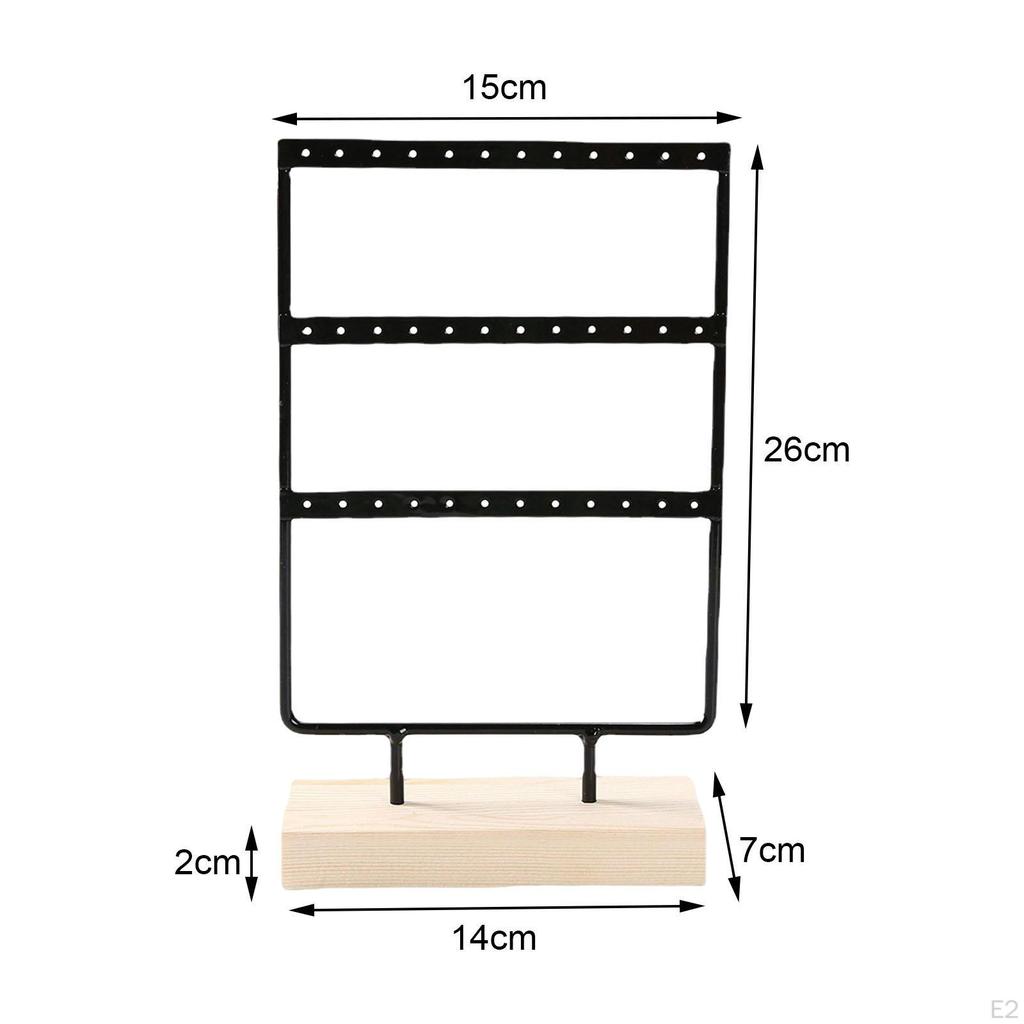 Earring Holder Organizer 3 Tier Durable for Bathroom