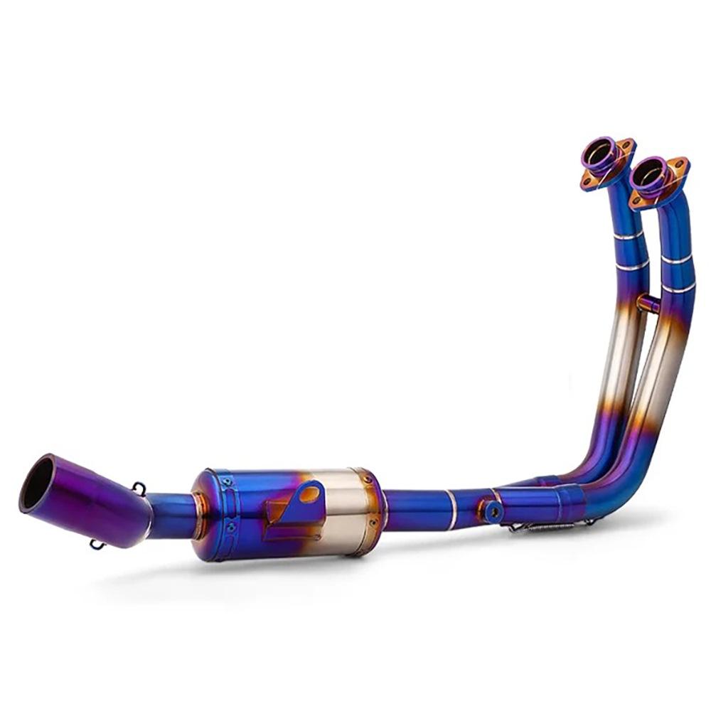 

Exhaust System for GSX8S & GSX-8R: Full Stainless Steel Front & Rear Sections