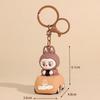 1pc Creative Labubu Car Keychain Cartoon Labubu Fabric 3D Cute Bag Pendant Gift