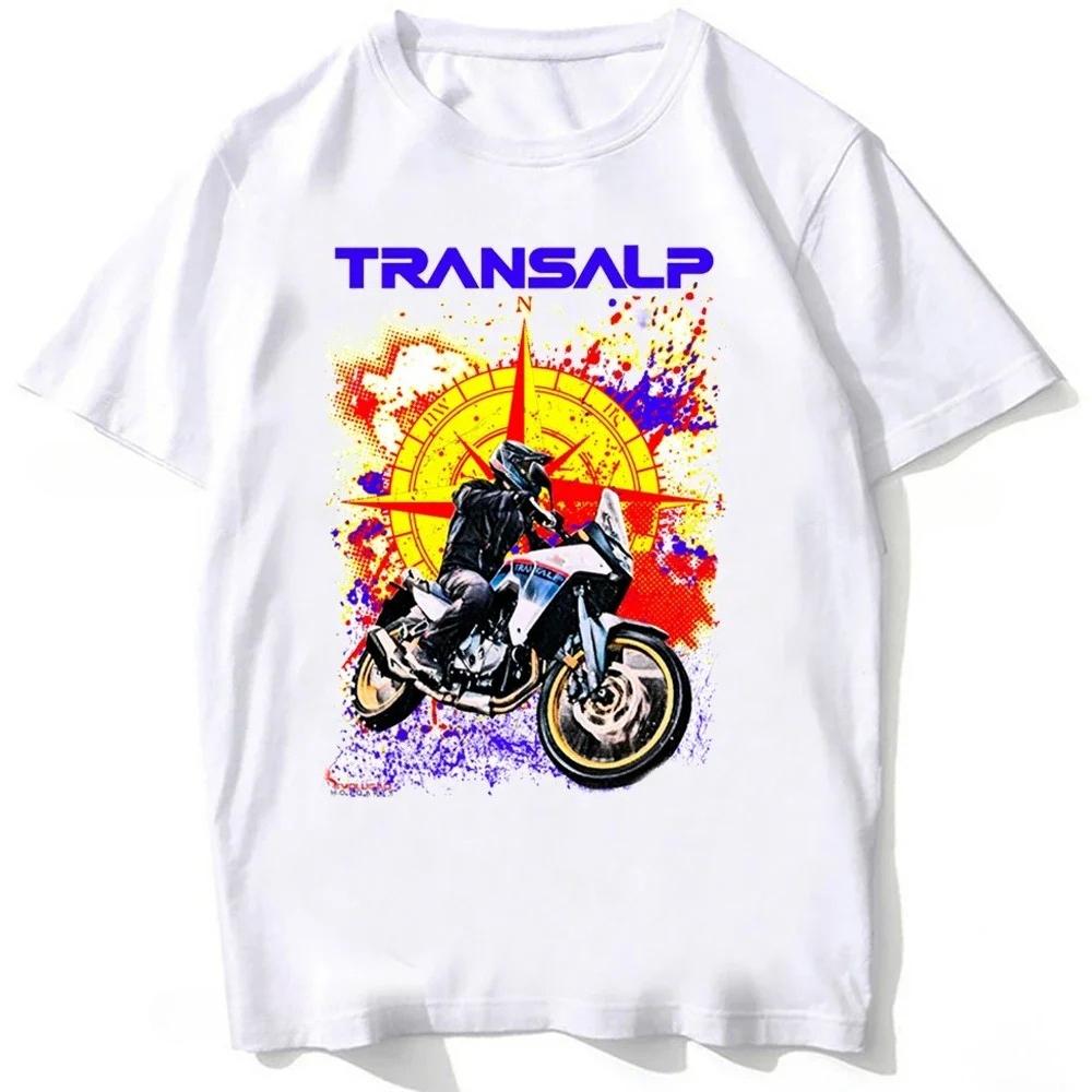 Hondz Transalp XL750 XL700 Adventure Motorcycle Riding T-Shirt Summe Men Short Sleeve Moto Spo
