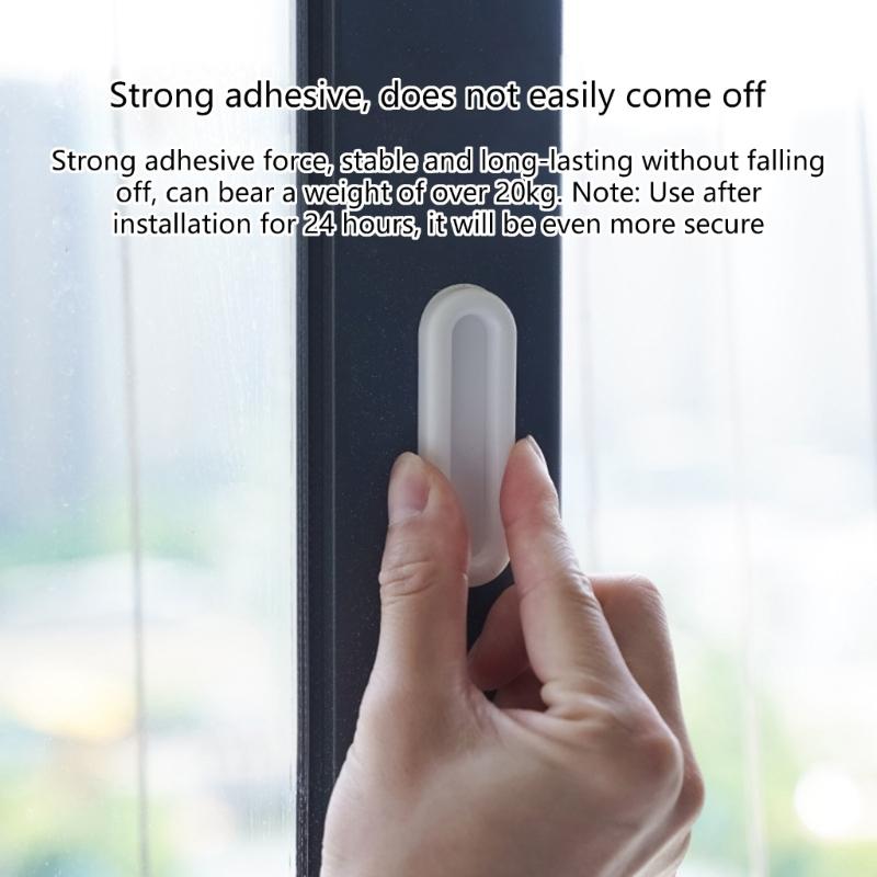Auto Adhesive Sliding Door Handle Reusable Adhesive Backing Finger Friendly Durability For Homes Kitchen Office