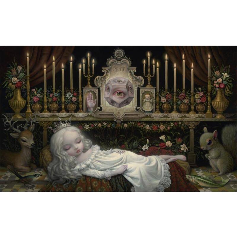 Dark World Creepy Cartoon Art By Mark Ryden Posters Canvas Painting Pop Wall Art Print Pictures for Living Room Wall Home Decor