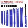 8PC Car Audio Modification Tool Set: Interior Clip Remover & Pry Bar