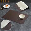 Double-sided Leather Dining Table Mat, Desktop Decoration, Home Dining Plate Mat, Anti Slip Bowl Mat, Thermal Insulation Mat