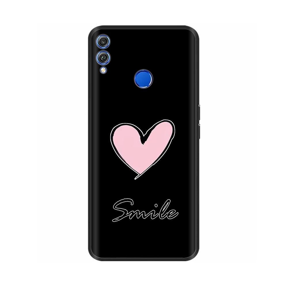 For Honor 8X Case Soft Liquid Silicone Full Coverage Phone Case For Huawei Honor 8X Cases Honor8X Cute Panda Back Cover Fundas