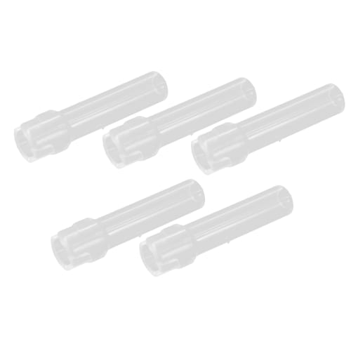 HEALEEP 6-Piece Washable Silicone Straw Accessories, Lightweight and Flexible Replacement Straws for Large Toilet Water Cups, Clear Tumbler Straws for