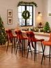 Christmas Bow Chair Back Cover Decoration Ornament Chair Ties For Dining Holiday Home Wedding Party Winter Festival